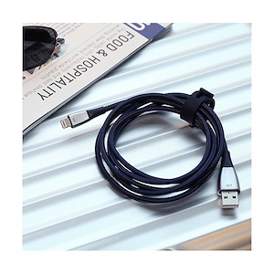 کابل جاست موبایل ZinCable Deluxe USB to Lightning طول 1.5 متر Just Mobile ZinCable Deluxe USB to Lightning Cable Silver - 1.5m